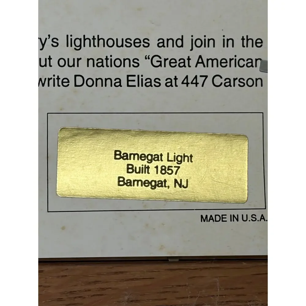 Barnegat Lighthouse Long Beach Island NJ Framed Art Print Donna Elias